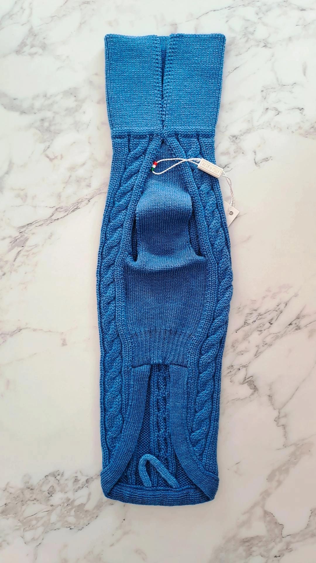 MAGLIONE jeans per cani in lana merino - immagine 3